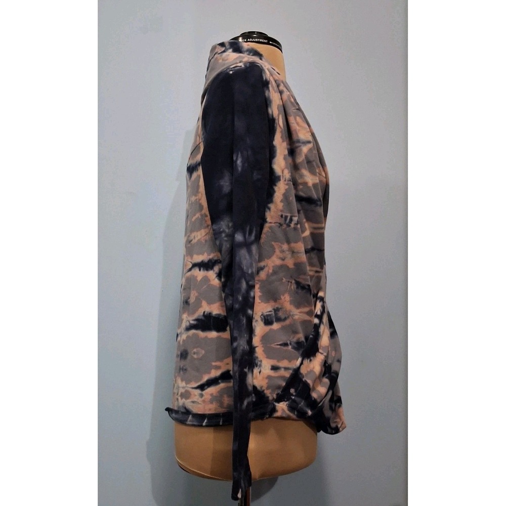 Young Fabulous & Broke Womens Medium Top Tie Dye Wrap Sweatshirt Comfort Stretch - Picture 8 of 10